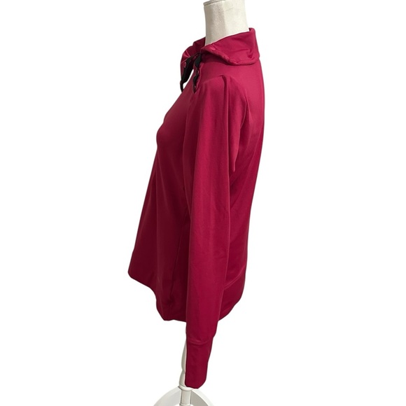 Nike Golf Performance Crimson Pullover with Button Detail Thumbhole Size Large - Picture 3 of 12